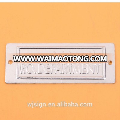 Factory Direct Cheap Silver Golden Custom Logo Metal Tag With Engraved